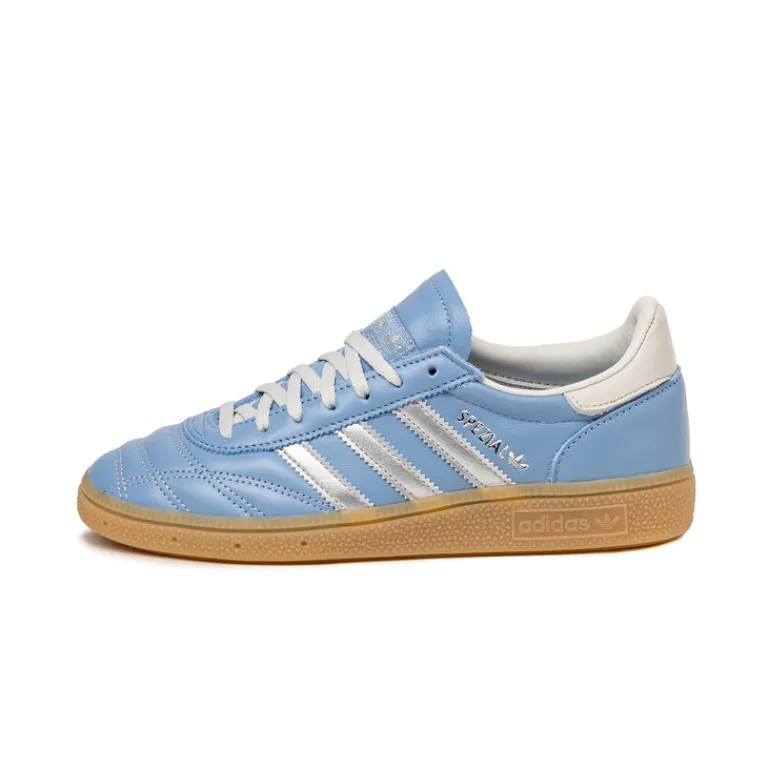 Adidas Sneakers En Cuir|Baskets Décontractées Terrace*Handball Spezial W Ash Blue / Silver Metallic / Orbit Grey