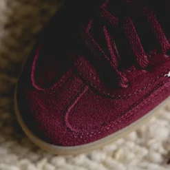 Adidas Sneakers En Cuir|Baskets Décontractées Terrace*Handball Spezial W Maroon / Crew White / Gold Metallic