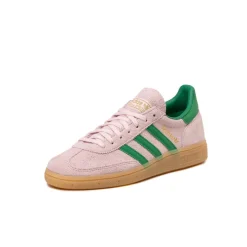 Adidas Sneakers En Cuir|Baskets Décontractées Terrace*Handball Spezial W Clear Pink / Green / Gold Metallic