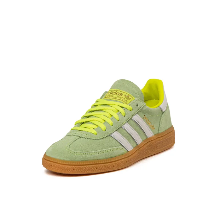 Adidas Sneakers En Cuir|Baskets Décontractées Terrace*Handball Spezial W Solar Yellow / Cloud White / Gold Metallic