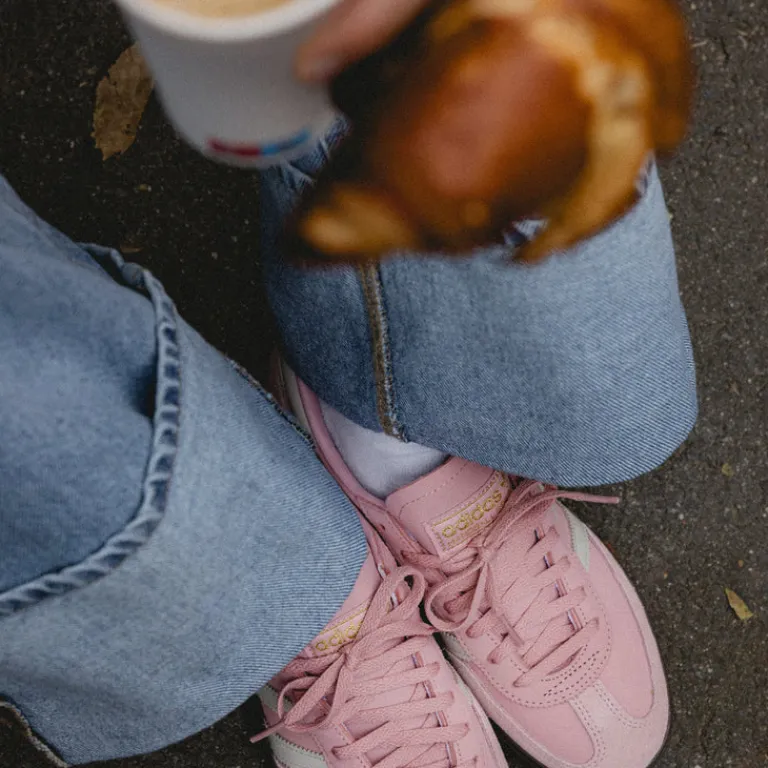 Adidas Sneakers En Cuir|Baskets Décontractées Terrace*Handball Spezial W Wonder Mauve / Alumina / Gum