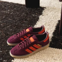 Adidas Sneakers En Cuir|Baskets Décontractées Terrace*Handball Spezial W Maroon / Preloved Red / Gum 1
