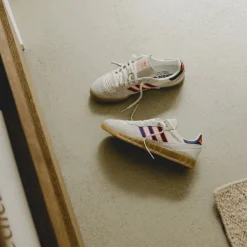 Adidas Sneakers En Cuir|Baskets Décontractées Terrace*Handball Top RM Crystal White / Victory Blue / Solar Red