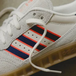 Adidas Sneakers En Cuir|Baskets Décontractées Terrace*Handball Top RM Crystal White / Victory Blue / Solar Red
