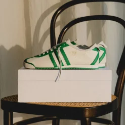Adidas Sneakers En Cuir|Baskets Décontractées Terrace*Italia 60s *Made in Italy* Chalk White / Green / Cream White
