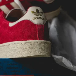 Adidas Sneakers En Cuir|Baskets Décontractées Terrace*Jabbar Low Team Power Red / Cream White / Gold Metallic