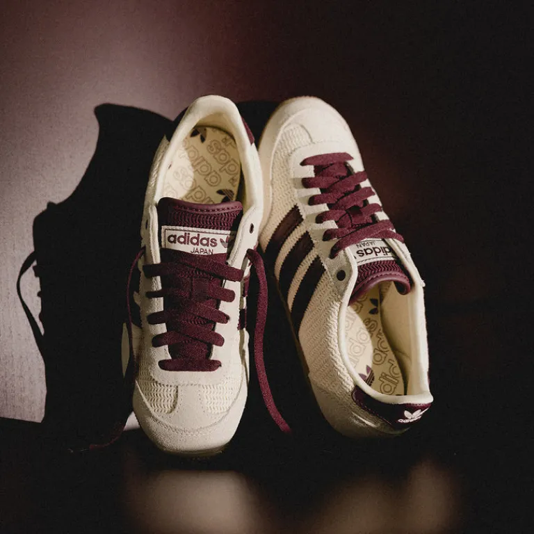 Adidas Sneakers En Cuir|Baskets Décontractées Terrace*Japan W Cream White / Maroon / Gum