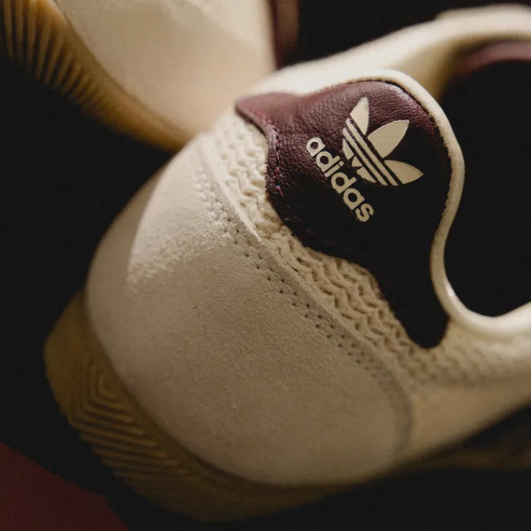 Adidas Sneakers En Cuir|Baskets Décontractées Terrace*Japan W Cream White / Maroon / Gum