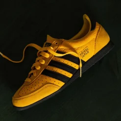Adidas Sneakers En Cuir|Baskets Décontractées Terrace*Japan W Crew Yellow / Core Black / Gold Metallic