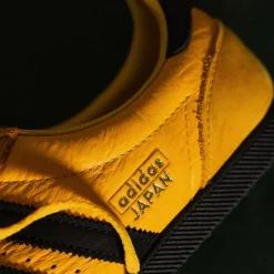 Adidas Sneakers En Cuir|Baskets Décontractées Terrace*Japan W Crew Yellow / Core Black / Gold Metallic