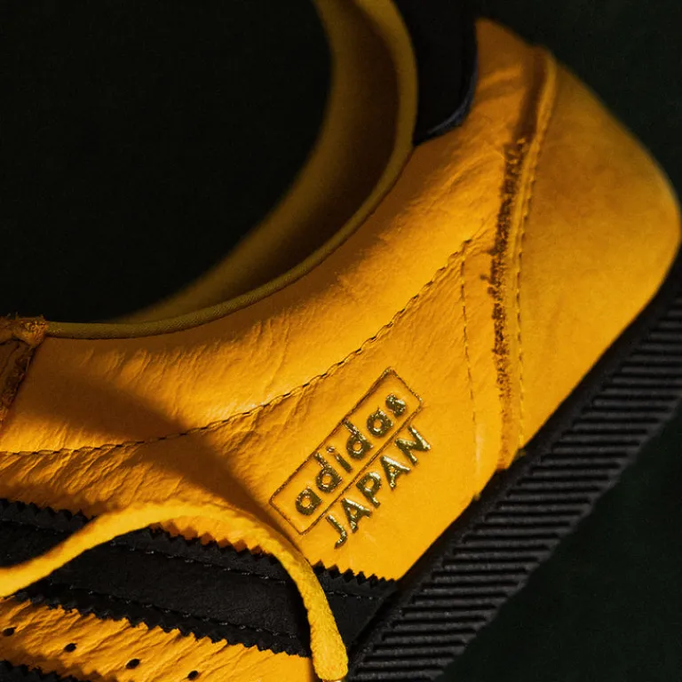 Adidas Sneakers En Cuir|Baskets Décontractées Terrace*Japan W Crew Yellow / Core Black / Gold Metallic