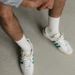Adidas Sneakers En Cuir|Baskets Décontractées Terrace*Japan W Off White / Collegiate Green / Orange Tint