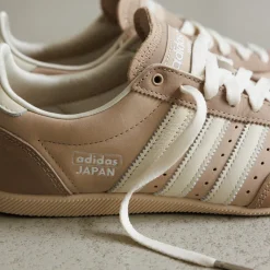 Adidas Sneakers En Cuir|Baskets Décontractées Terrace*Japan W Warm Sand / Crew White / Silver Metallic