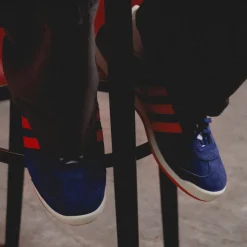 Adidas Sneakers En Cuir|Baskets Décontractées Terrace*Java Night Sky / Vivid Red / Footwear White