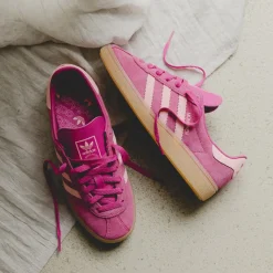 Adidas Sneakers En Cuir|Baskets Décontractées Terrace*München W Semilucid Sulfur / Glow Pink / Gum 3