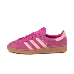 Adidas Sneakers En Cuir|Baskets Décontractées Terrace*München W Semilucid Sulfur / Glow Pink / Gum 3