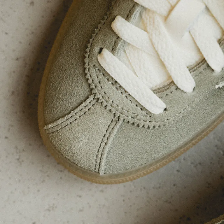 Adidas Sneakers En Cuir|Baskets Décontractées Terrace*München W Silver Pebble / Off White / Silver Metallic