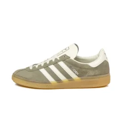 Adidas Sneakers En Cuir|Baskets Décontractées Terrace*München W Silver Pebble / Off White / Silver Metallic