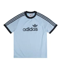 Adidas T-Shirts*Premium Knitted Tee Clear Sky
