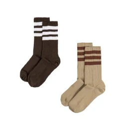 Adidas Chaussettes*Ribbed Crew Socks 2 Pairs Trace Khaki / Dark Brown