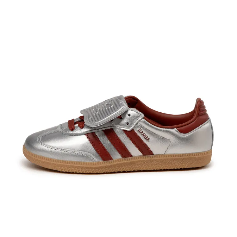 Adidas Sneakers En Cuir|Baskets Décontractées Terrace*Samba LT W Silver Metallic / Preloved Ruby / Gum
