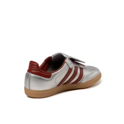 Adidas Sneakers En Cuir|Baskets Décontractées Terrace*Samba LT W Silver Metallic / Preloved Ruby / Gum
