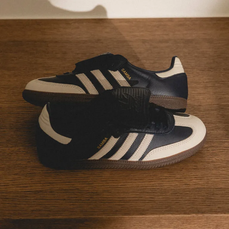 Adidas Sneakers En Cuir|Baskets Décontractées Terrace*Samba LT W Aurora Ink / Cream White / Gold Metallic