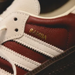 Adidas Sneakers En Cuir|Baskets Décontractées Terrace*Samba OG Preloved Ruby / Crew White / Gum 5