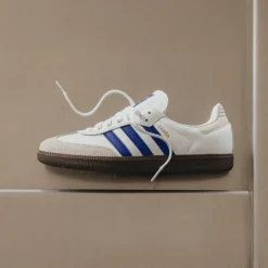Adidas Sneakers En Cuir|Baskets Décontractées Terrace*Samba OG Footwear White / Lucid Blue / Gum 5