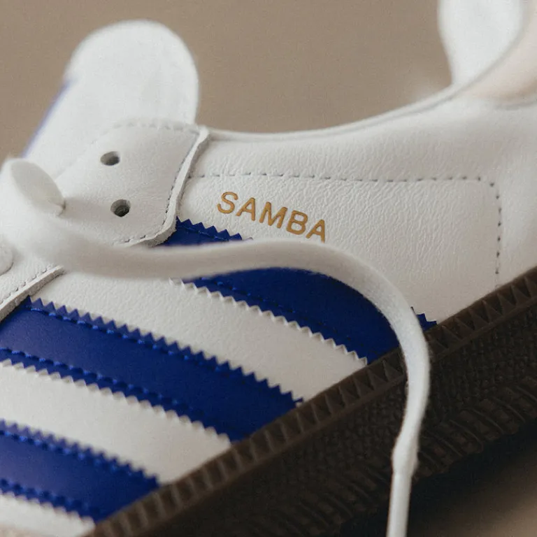 Adidas Sneakers En Cuir|Baskets Décontractées Terrace*Samba OG Footwear White / Lucid Blue / Gum 5
