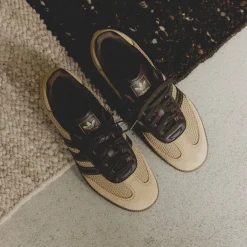 Adidas Sneakers En Cuir|Baskets Décontractées Terrace*Samba OG Golden Beige / Dark Brown / Gum