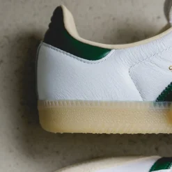 Adidas Sneakers En Cuir|Baskets Décontractées Terrace*Samba OG Cloud White / Collegiate Green / Gum