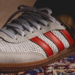 Adidas Sneakers En Cuir|Baskets Décontractées Terrace*Samba OG Crystal White / Preloved Red / Gum M2