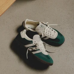 Adidas Sneakers En Cuir|Baskets Décontractées Terrace*Samba OG Collegiate Green / Crew White / Gum 5