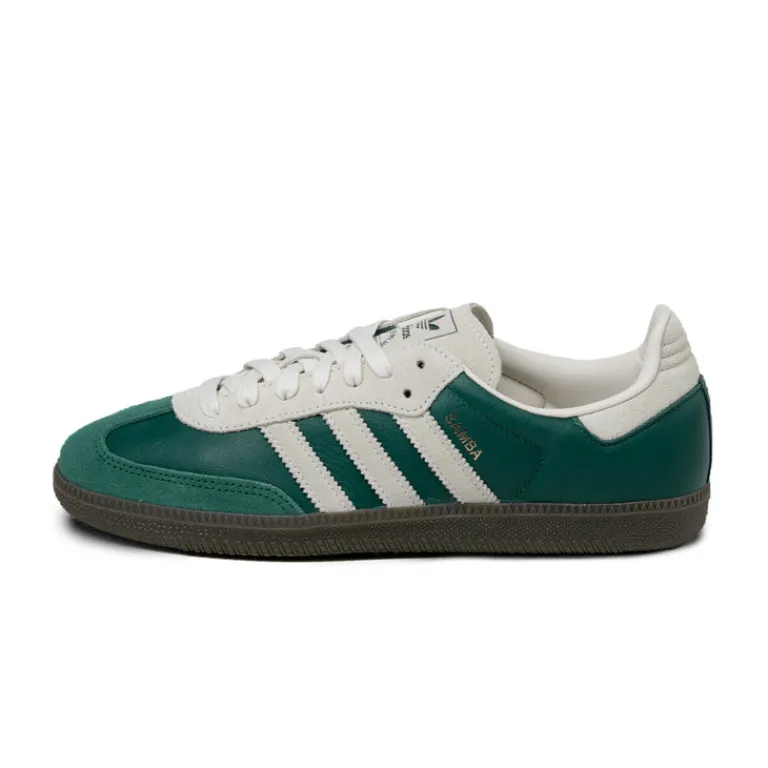 Adidas Sneakers En Cuir|Baskets Décontractées Terrace*Samba OG Collegiate Green / Crew White / Gum 5