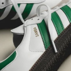 Adidas Sneakers En Cuir|Sneakers Blancs*Samba OG Footwear White / Green / Supplier Color