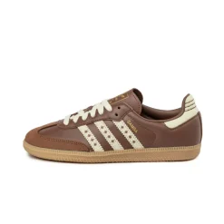 Adidas Sneakers En Cuir|Baskets Décontractées Terrace*Samba OG W Cloud White / Preloved Brown / Cream White