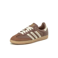 Adidas Sneakers En Cuir|Baskets Décontractées Terrace*Samba OG W Cloud White / Preloved Brown / Cream White