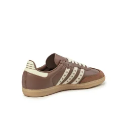 Adidas Sneakers En Cuir|Baskets Décontractées Terrace*Samba OG W Cloud White / Preloved Brown / Cream White
