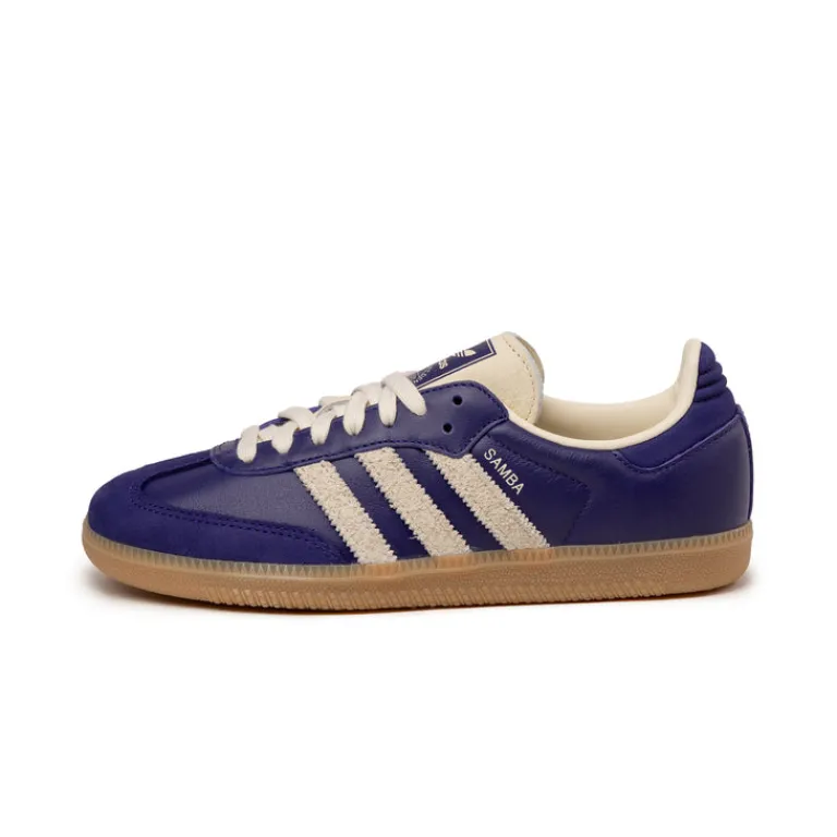 Adidas Sneakers En Cuir|Baskets Décontractées Terrace*Samba OG W Court Purple / Crew White / Gum 3