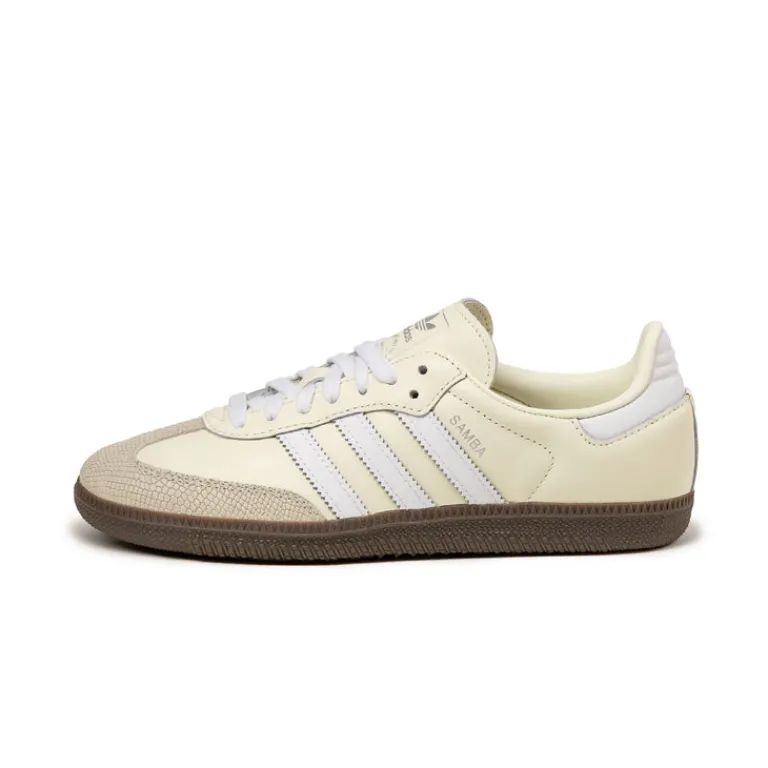 Adidas Sneakers En Cuir|Baskets Décontractées Terrace*Samba OG W Off White / Footwear White / Wonder Aluminium