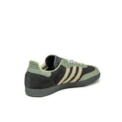 Adidas Sneakers En Cuir|Baskets Décontractées Terrace*Samba OG W Core Black / Aluminium / Silver Green