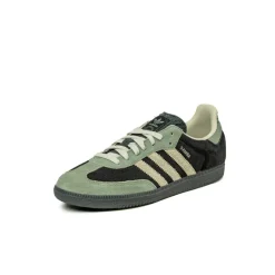 Adidas Sneakers En Cuir|Baskets Décontractées Terrace*Samba OG W Core Black / Aluminium / Silver Green