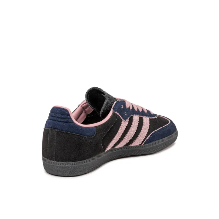 Adidas Sneakers En Cuir|Baskets Décontractées Terrace*Samba OG W Core Black / Wonder Mauve / Night Indigo