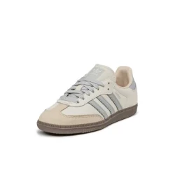 Adidas Sneakers En Cuir|Baskets Décontractées Terrace*Samba OG W Cream White / Wonder Silver / Sand Strata