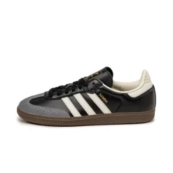Adidas Sneakers En Cuir|Baskets Décontractées Terrace*Samba OG W Core Black / Off White / Gold Metallic