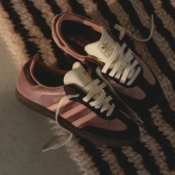 Adidas Sneakers En Cuir|Baskets Décontractées Terrace*Samba OG W Warm Clay / Clear Orange / Shadow Brown