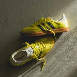 Adidas Sneakers En Cuir|Baskets Décontractées Terrace*Samba OG W Shock Yellow / Night Indigo / Cream White
