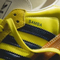 Adidas Sneakers En Cuir|Baskets Décontractées Terrace*Samba OG W Shock Yellow / Night Indigo / Cream White
