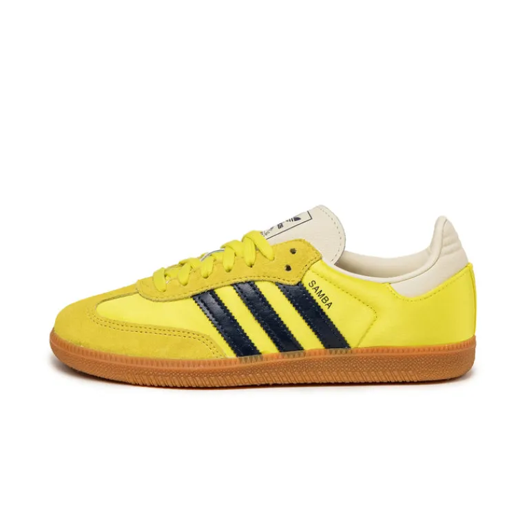 Adidas Sneakers En Cuir|Baskets Décontractées Terrace*Samba OG W Shock Yellow / Night Indigo / Cream White